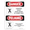 Signmission OSHA, Confined Space Enter Vessel Permit Bilingual, 10in X 7in Rigid Plastic, 7" W, 10" H, Spanish OS-DS-P-710-VS-1086 - alternate 1